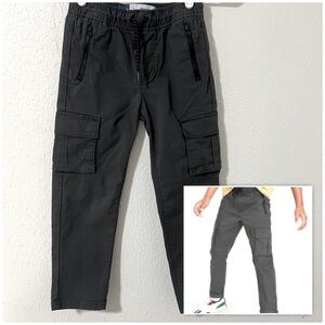 Old Navy Boys Size Small (6-7) Dark Gray Built-In Flex Tech Tapered Cargo Pants